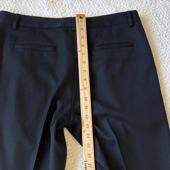 Theory Women's Wool Black Straight Leg Pants Size 6 - Picture 12 of 13